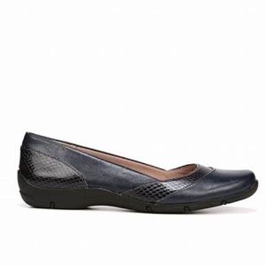 NWOT in box Life Stride Deja Vu Black Snake flats. Soft System Technology